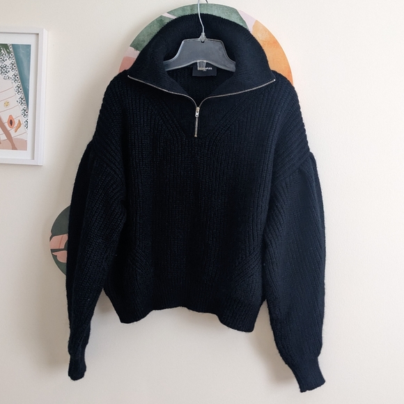 SOLD🎈THE KOOPLES Mohair blend Half Zip Sweater - Picture 2 of 3
